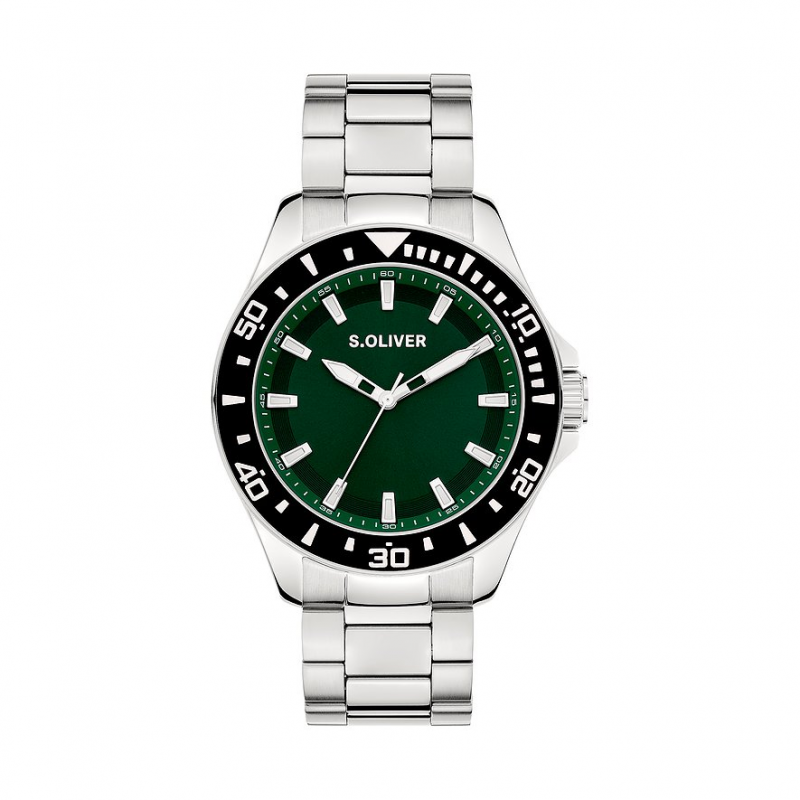 s.Oliver Herrenuhr Modern & Zeitlos SO-4458-MQ Metall – Bild 1 von 2
