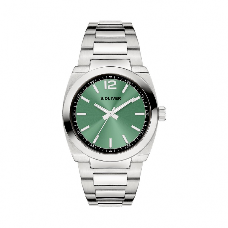 s.Oliver Herrenuhr Modern & Zeitlos SO-4461-MQ Metall – Bild 1 von 2