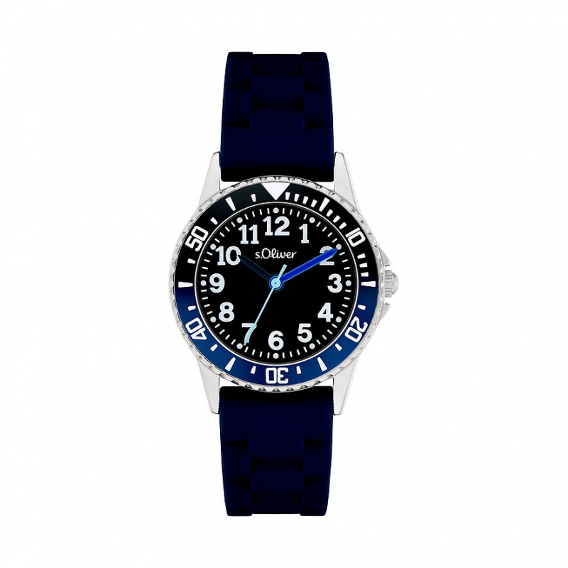 s.Oliver Kinderuhr für coole Jungs SO-4518-PQ Metall – Bild 1 von 2
