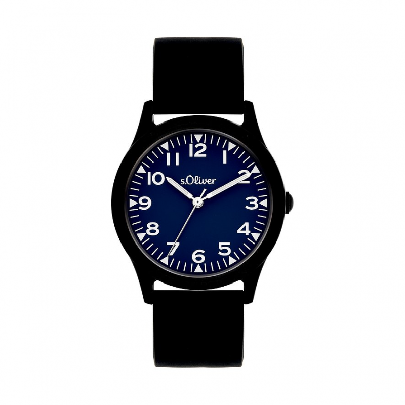 s.Oliver Kinderuhr schlicht und cool SO-4526-PQ Metall – Bild 1 von 2
