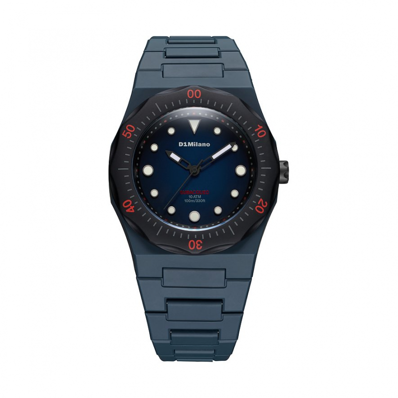 D1 Milano Herrenuhr 40.5mm, Wave Drift PDBJ02 Polycarbonat – Bild 1 von 3