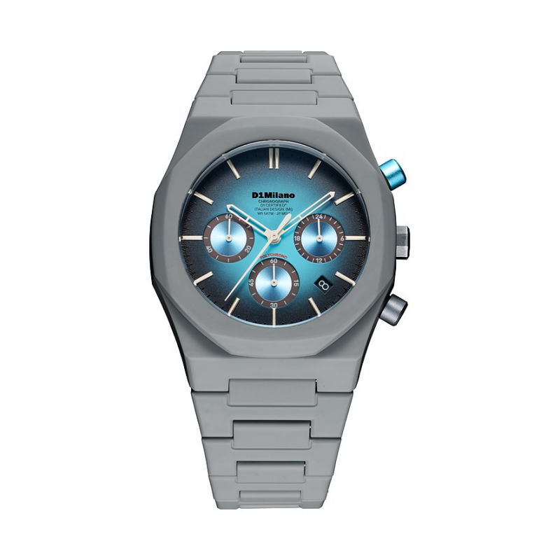 D1 Milano Herrenuhr 40.5mm, Blue Spectrum PHBJ20 Polycarbonat – Bild 1 von 3