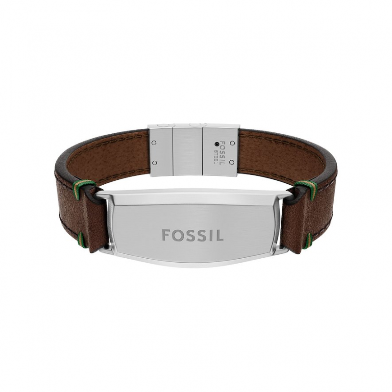 Fossil Armband Everett JF04988040 Leder, Edelstahl – Bild 1 von 3