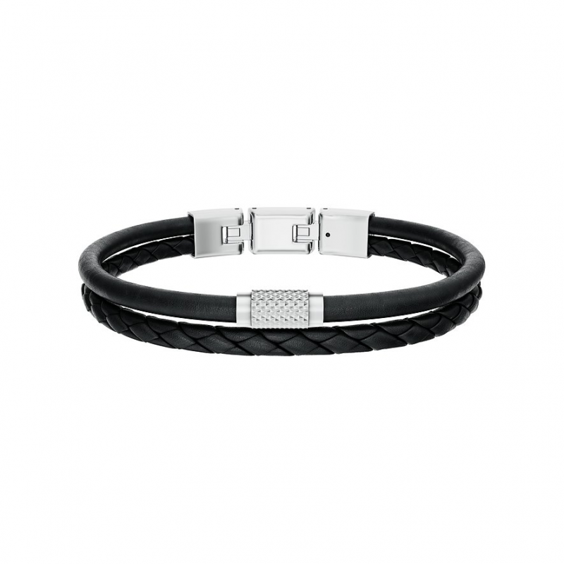 Fossil Armband Machine JF04989040 Leder, Edelstahl – Bild 1 von 3