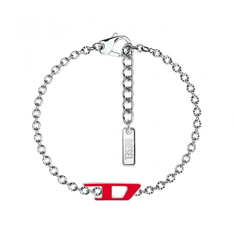 Diesel Armband D Logo DX1691040 Edelstahl, Emaille – Bild 1 von 3