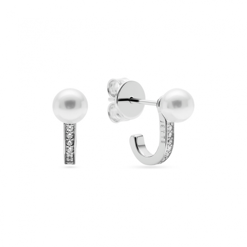 JETTE Ohrstecker PEARL 89230135 925er Silber