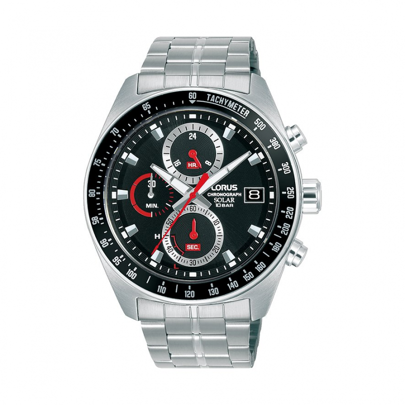 Lorus Chronograph Sports-Solar RZ615AX9 Edelstahl