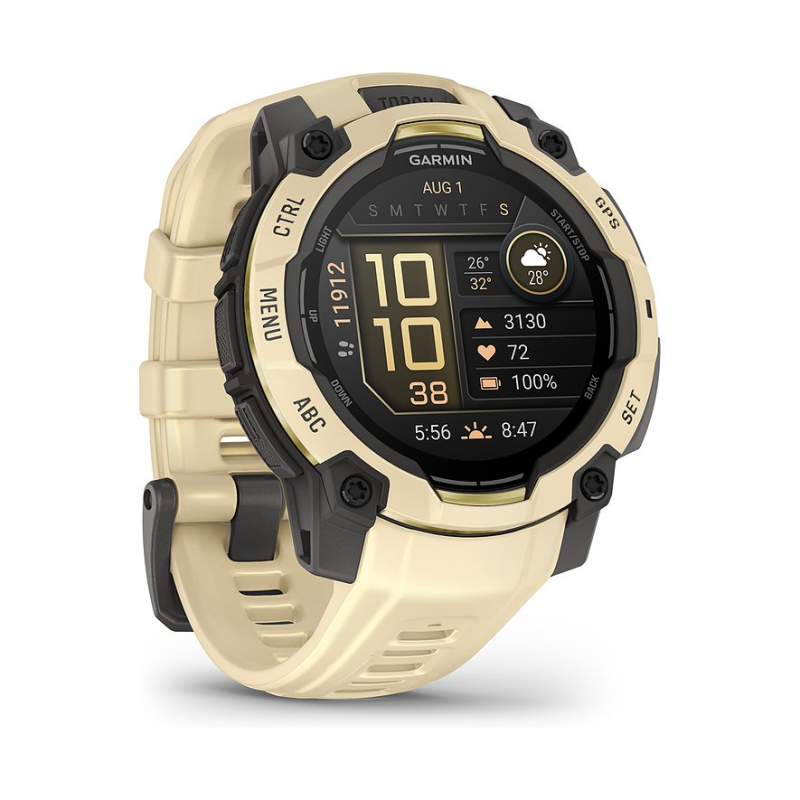 Garmin Smartwatch Instinct® 3 AMOLED - 45 mm Grau/Citrine 010-02936-02 – Bild 1 von 3
