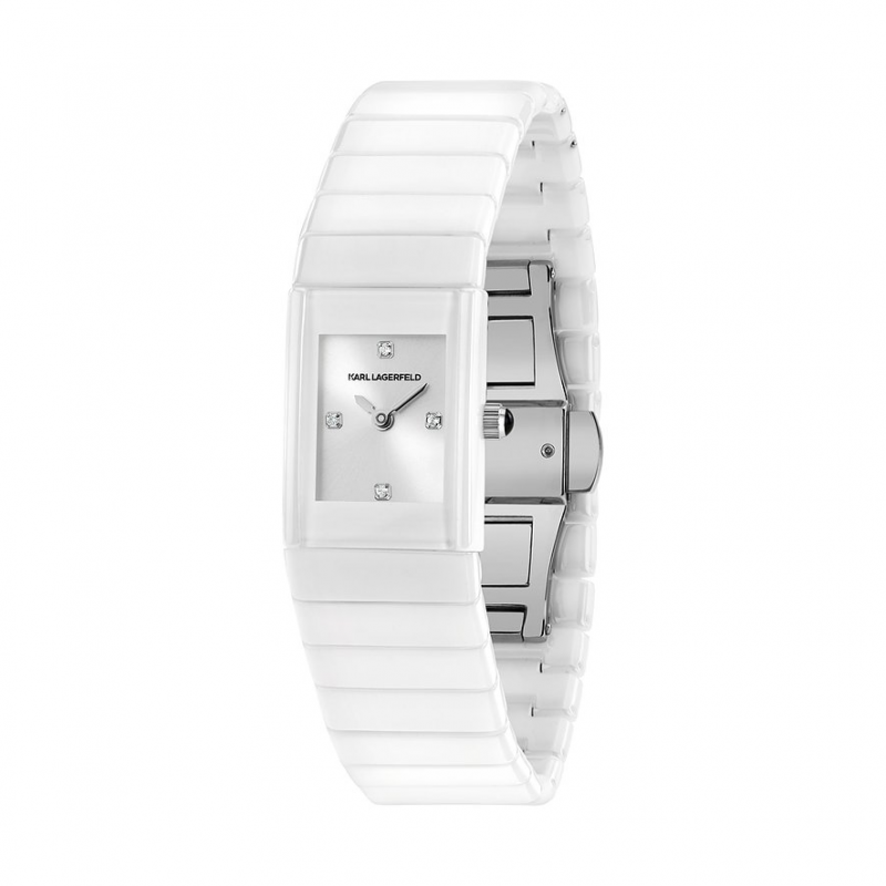 Karl Lagerfeld Damenuhr Deco R0553112501 Keramik – Bild 1 von 2