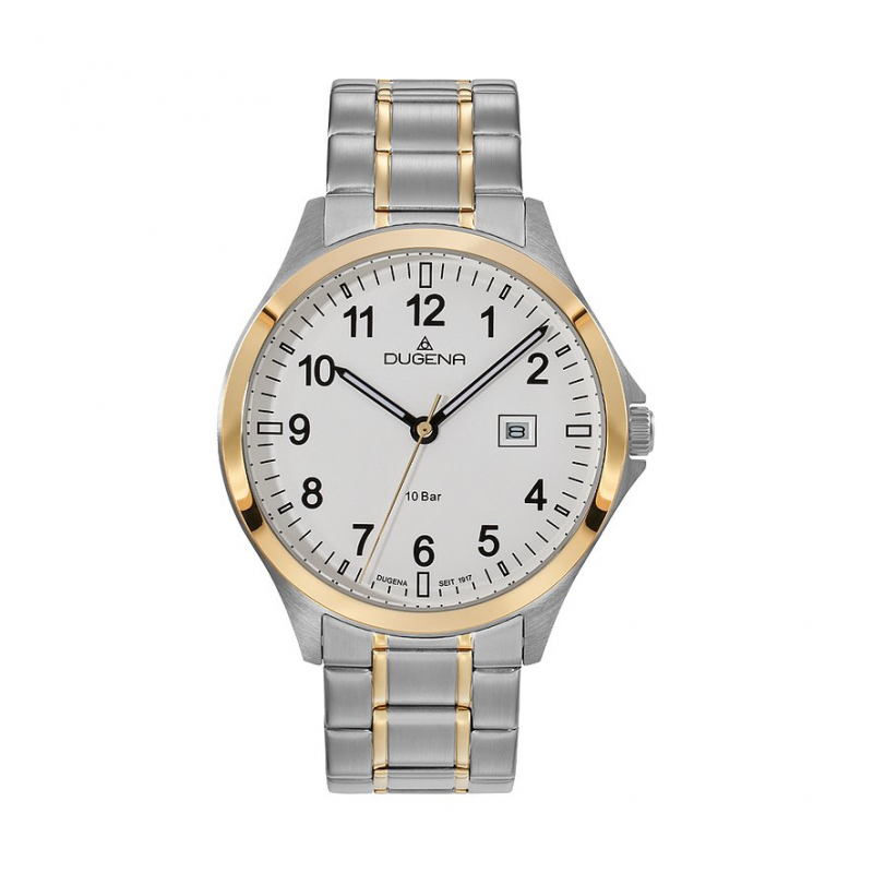 Dugena Herrenuhr Boston 4461187 Edelstahl