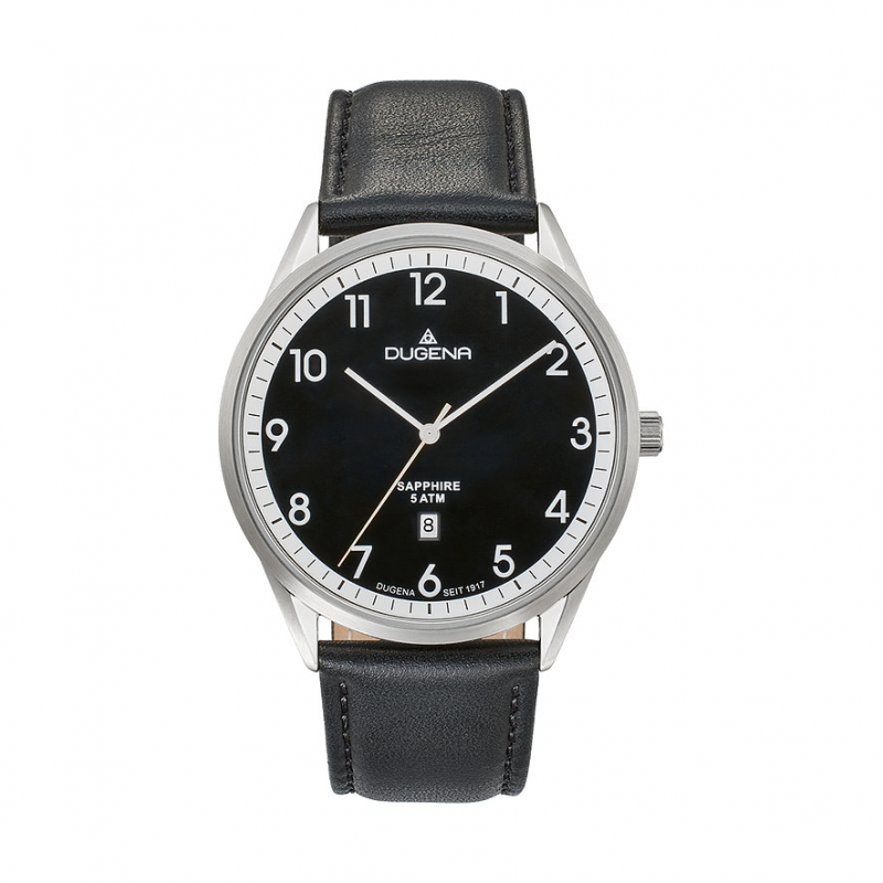 Dugena Herrenuhr Slim Line 4461241 Edelstahl