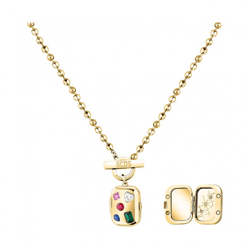 GCDS Kette Forever Locked GCARK01 Edelstahl – Bild 1 von 3