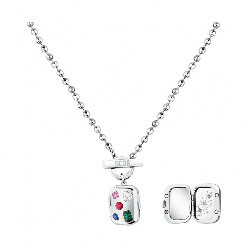 GCDS Kette Forever Locked GCARK02 Edelstahl – Bild 1 von 3