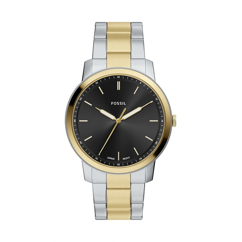 Fossil Herrenuhr Minimalist FS6182 Edelstahl – Bild 1 von 3