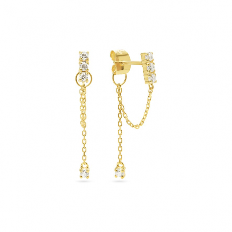 FAVS Ohrhänger 89235056 375er Gelbgold