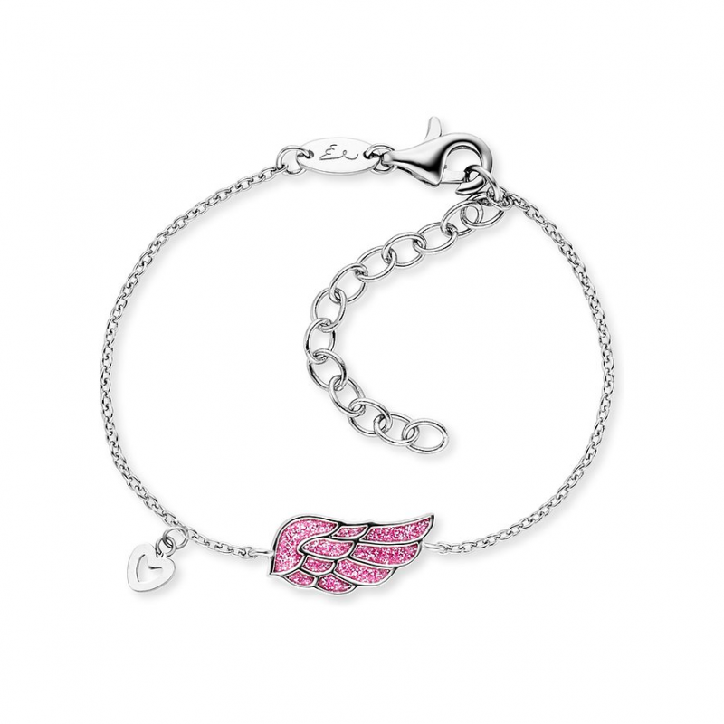 Engelsrufer Armband KOL HEBS-GLITTERWING Edelstahl, Emaille