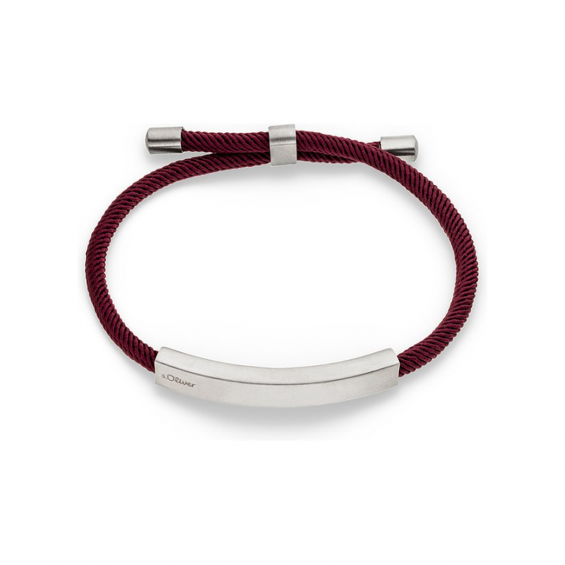 s.Oliver Armband SOJ-0418-B-23 Edelstahl, Textil – Bild 1 von 2