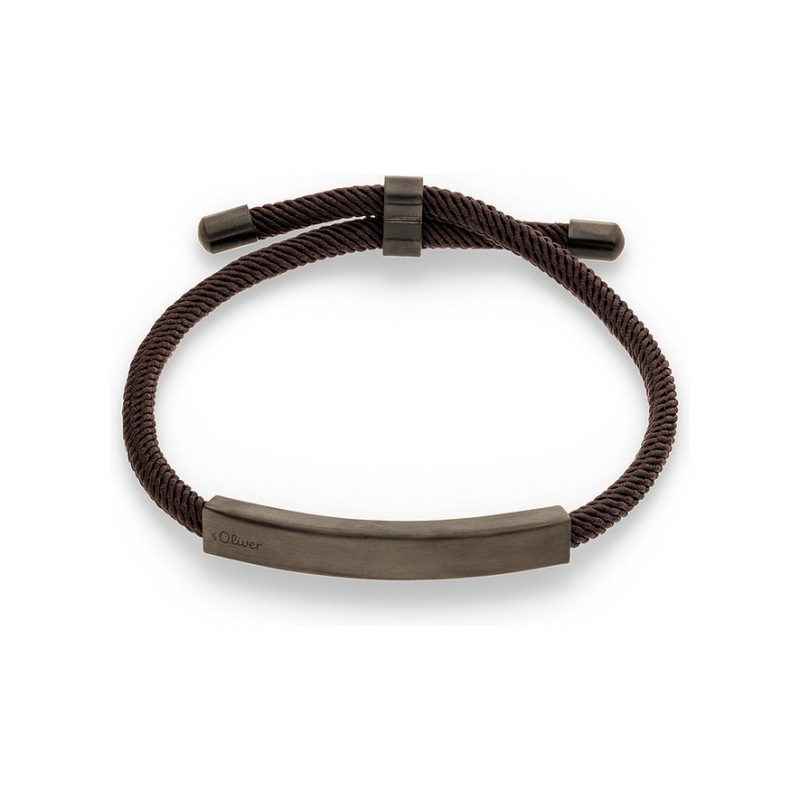 s.Oliver Armband SOJ-0419-B-23 Edelstahl, Textil – Bild 1 von 2