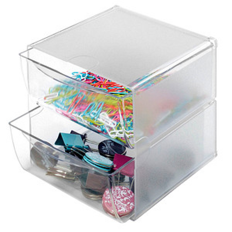 Deflecto "Cube" Aufbewahrungsbox transparent 15,3 x 15,3 x 18,2 cm, 1 St.