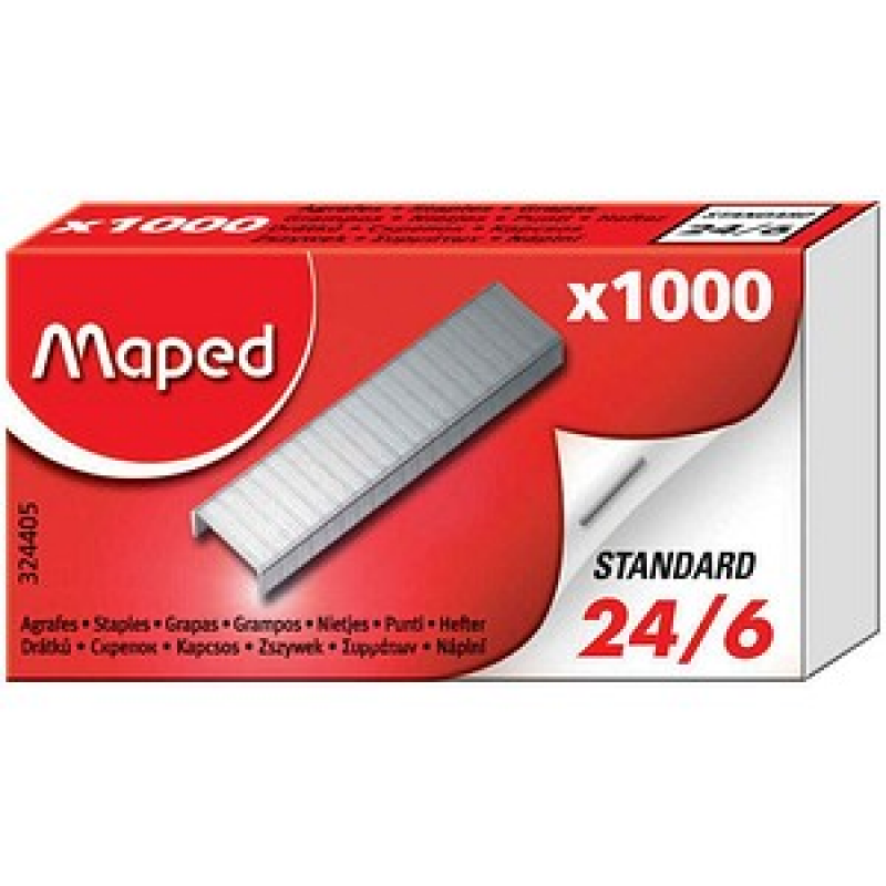 maped Heftklammern 24/6, 1.000 St.