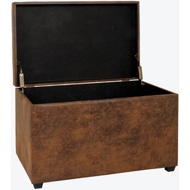 HAKU Möbel Sitztruhe 52824 braun Holz 58,0 cm – Bild 1 von 8