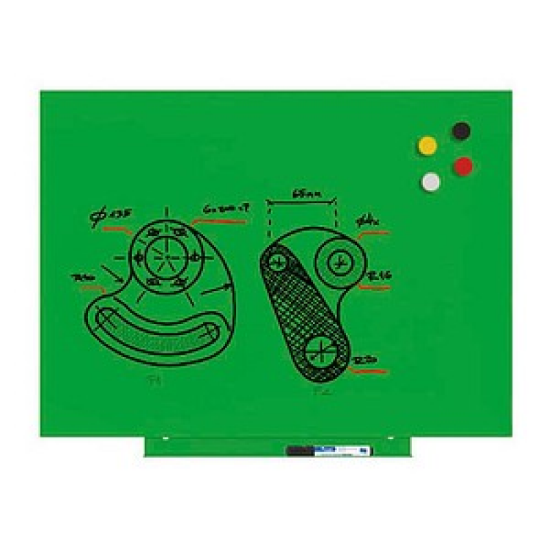 rocada Whiteboard Skinwhiteboard 55,0 x 75,0 cm grün Stahl – Bild 1 von 3
