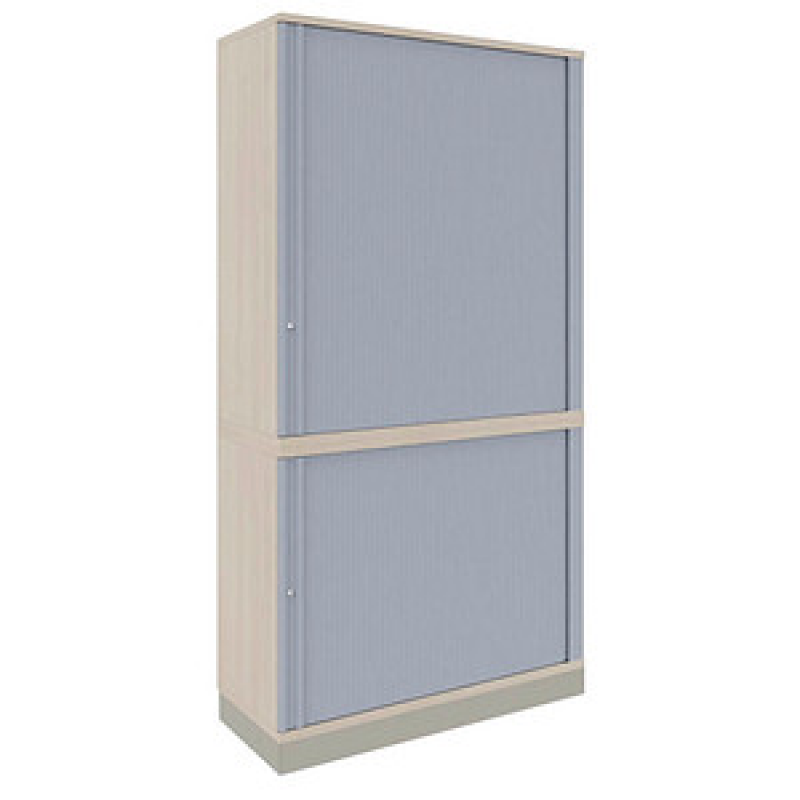 fm Sidney Rollladenschrank akazie 3 Fachböden 100,0 x 44,2 x 186,9 cm – Bild 1 von 3