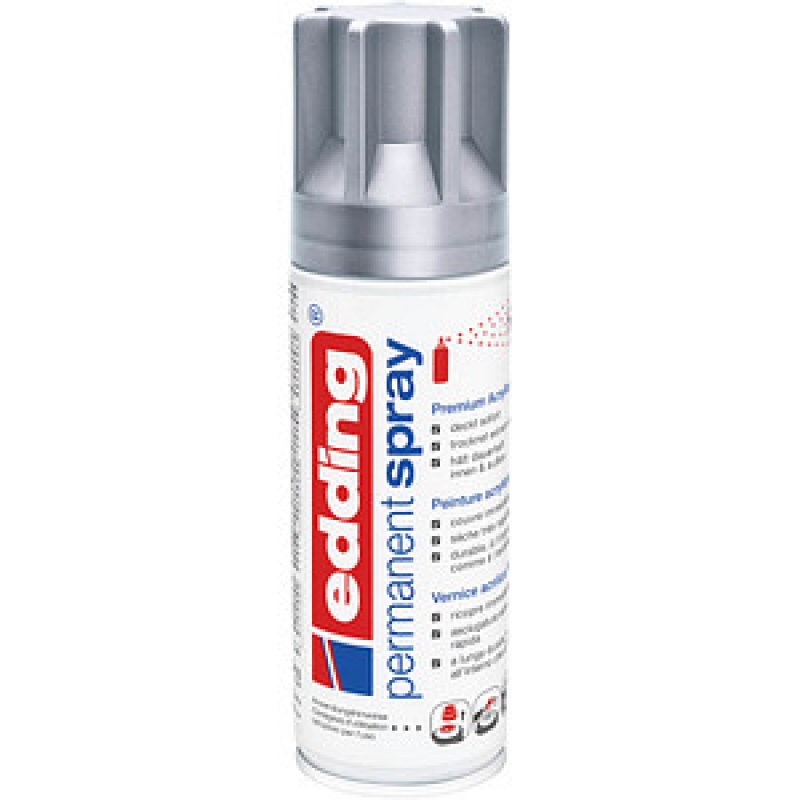 edding 5200 Acrylspray Sprühfarbe silber matt, 1 St. – Bild 1 von 3