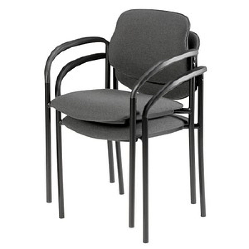 Nowy Styl Besucherstühle Styl anthrazit Stoff, 2 St. – Bild 1 von 6