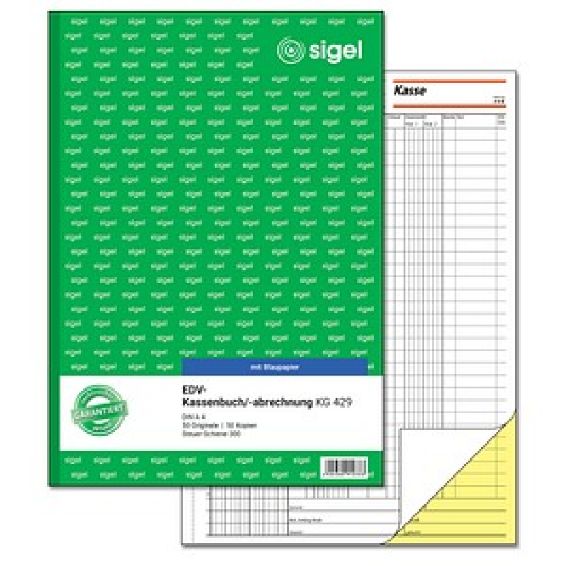 SIGEL Kassenbuch/EDV Formularbuch KG429, 1 St. – Bild 1 von 6