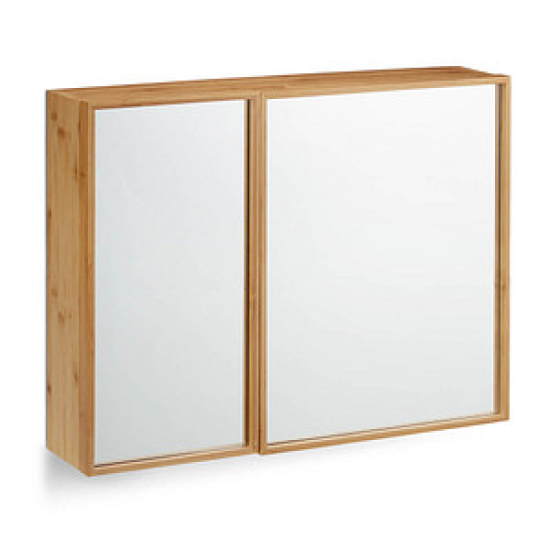 relaxdays Spiegelschrank braun 65,0 x 14,0 x 50,5 cm – Bild 1 von 10