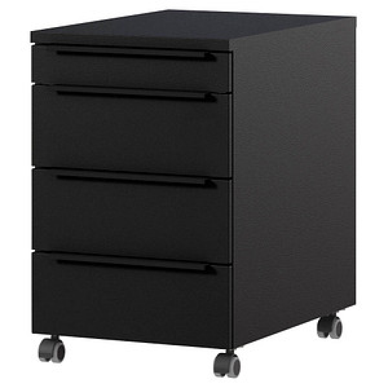 GERMANIA 4377 Rollcontainer schwarz 4 Auszüge 42,0 x 60,0 x 63,0 cm – Bild 1 von 6