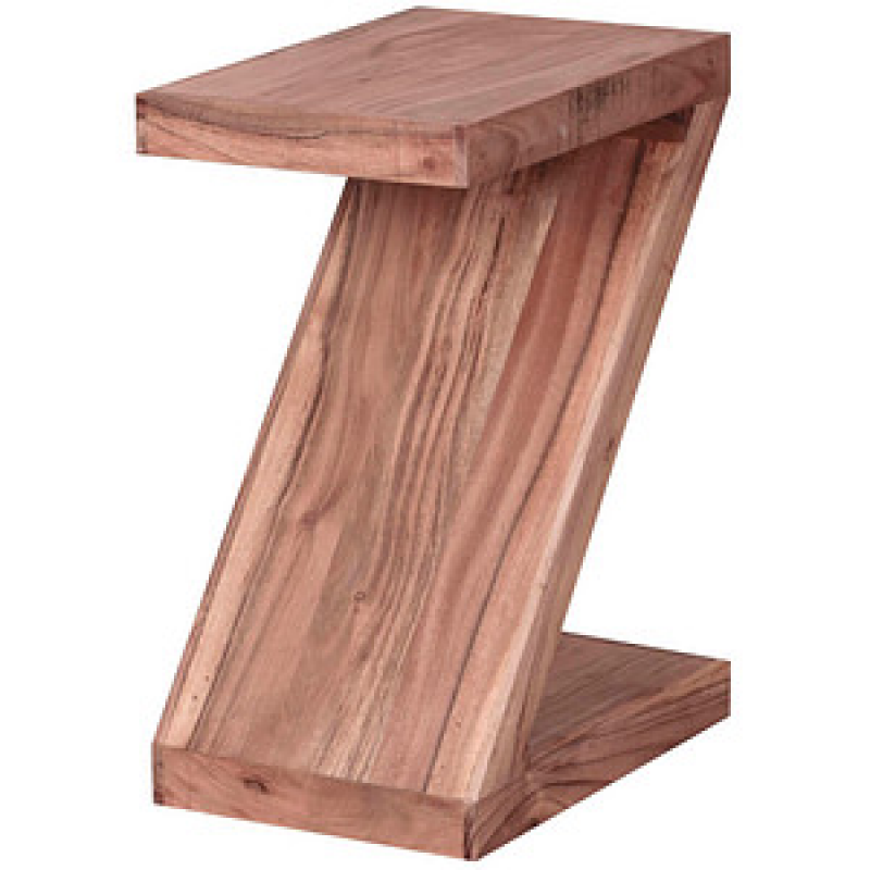 WOHNLING Beistelltisch rechteckig Massivholz akazie 44,0 x 30,0 x 59,0 cm, 1 St. – Bild 1 von 9