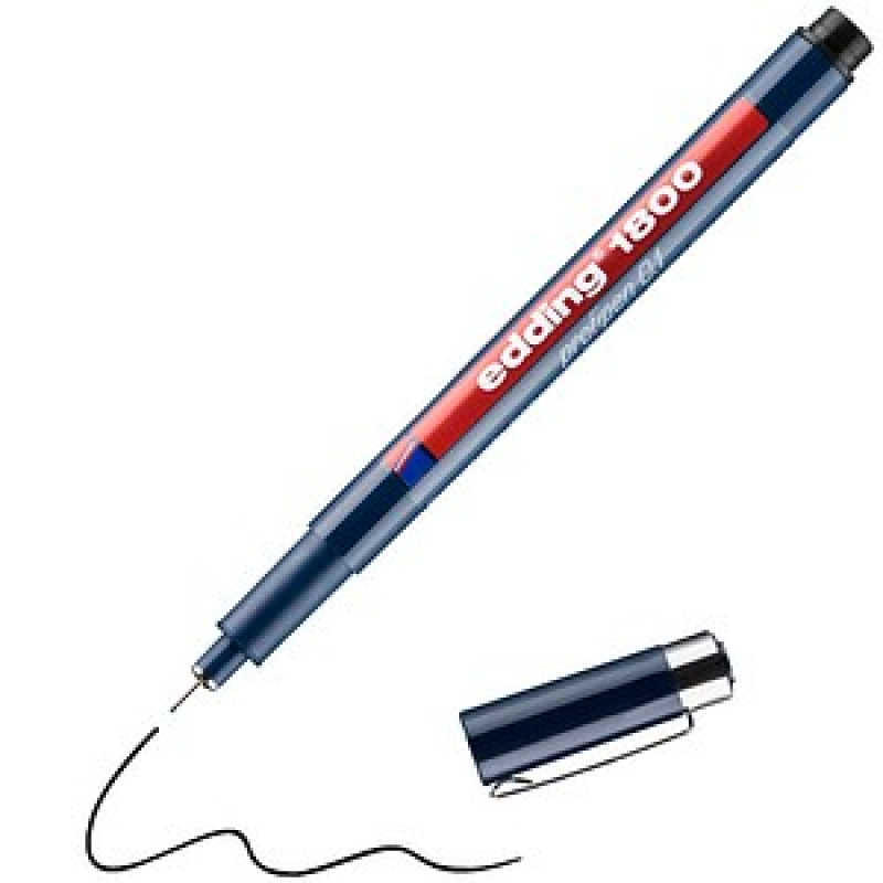 edding 1800 profipen 0.1 Fineliner schwarz 0,25 mm, 1 St. – Bild 1 von 11