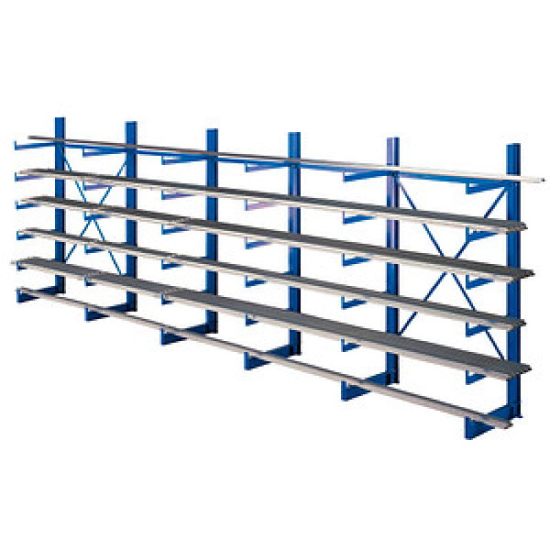 SCHULTE Kragarmregal K1000 14488 enzianblau 625,0 x 50,0 x 200,0 cm – Bild 1 von 2