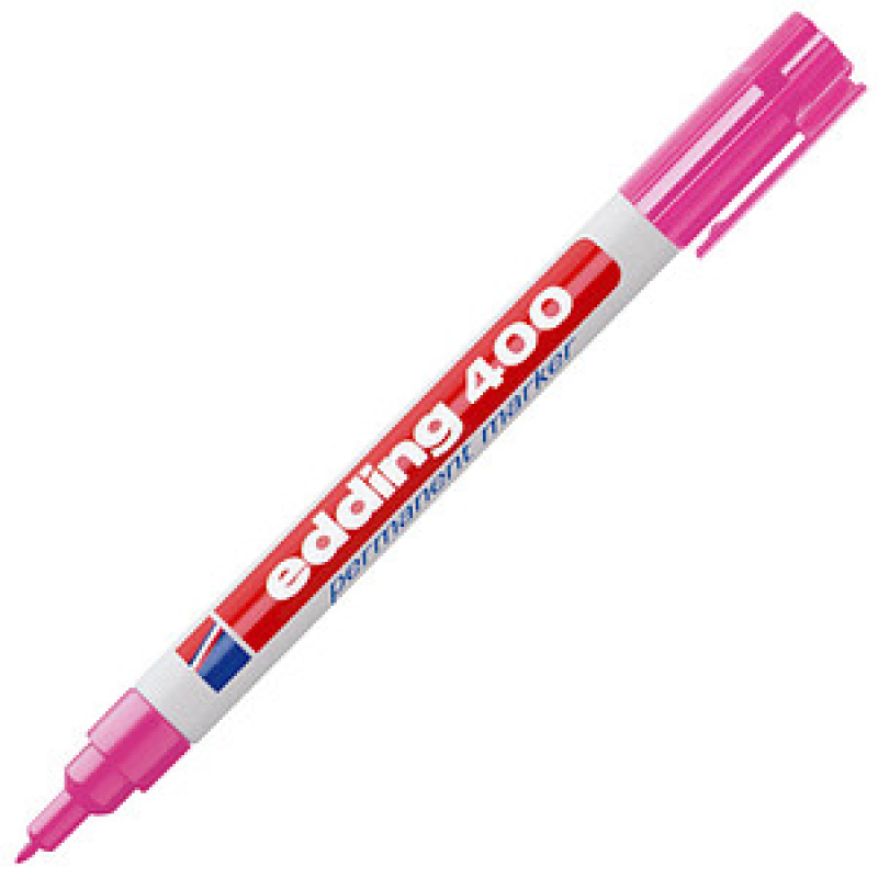 edding 400 Permanentmarker rosa 1,0 mm, 1 St. – Bild 1 von 2