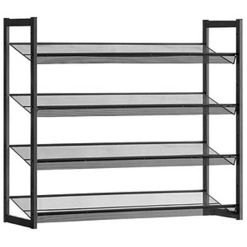 SONGMICS Schuhregal schwarz 92,5 x 30,7 x 163,5 cm, 1 St. – Bild 1 von 10