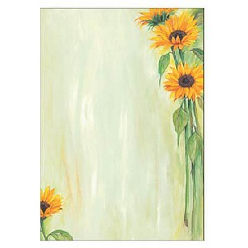 SIGEL Motivpapier Sunflower Motiv DIN A4 90 g/qm 25 Blatt – Bild 1 von 4