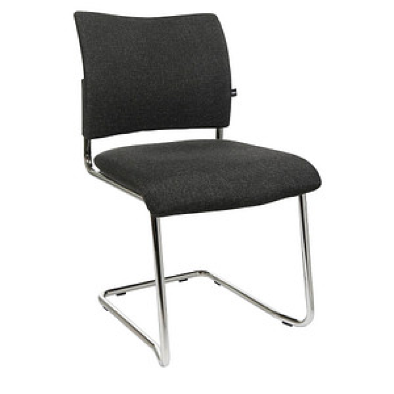 Topstar Besucherstühle Visit 20 NV390 G22 anthrazit Stoff, 2 St. – Bild 1 von 4