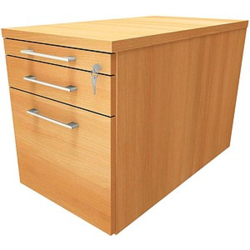 fm Oldenburg Rollcontainer buche 3 Auszüge 43,4 x 80,0 x 54,0 cm – Bild 1 von 2