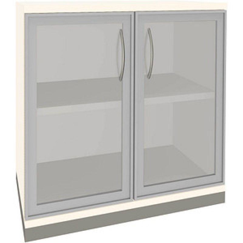 fm Aktenschrank Sidney, 4260672331772 weiß, Acrylglas klar 1 Fachboden 80,0 x 44,2 x 78,1 cm – Bild 1 von 2