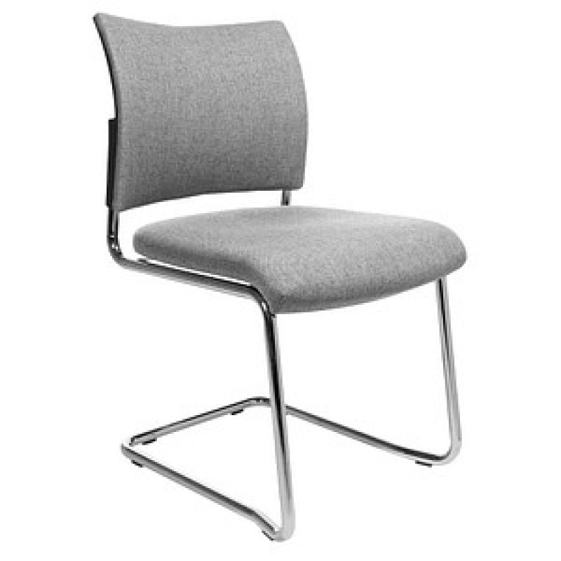 Topstar Besucherstühle Visit 20 NV390 G23 grau Stoff, 2 St. – Bild 1 von 4