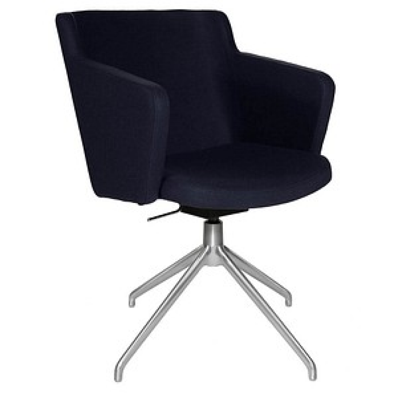 Topstar Besuchersessel SFH 1.0 dunkelblau edelstahl, Optik matt Stoff 58,0 x 66,0 x 87,0 - 90,0 cm, 1 St. – Bild 1 von 6