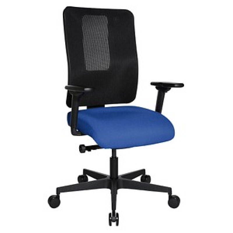 Topstar Bürostuhl Sitness Open X (N) Deluxe, OX300TW2 T260 Stoff blau, Gestell schwarz – Bild 1 von 6