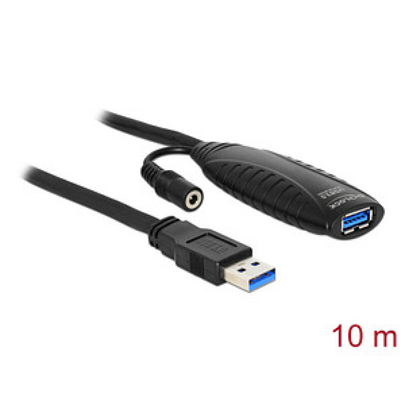DeLOCK USB 3.0 A Kabel Verlängerung 10,0 m schwarz, 1 St. – Bild 1 von 4