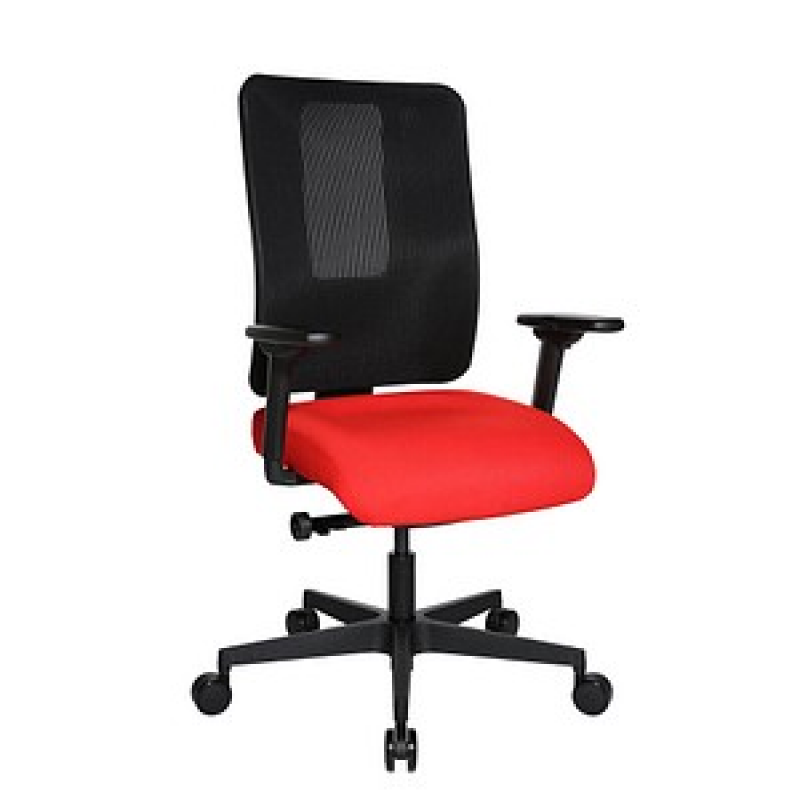Topstar Bürostuhl Sitness Open X (N) Deluxe, OX300TW2 T310 Stoff rot, Gestell schwarz – Bild 1 von 9