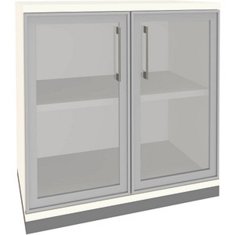 fm Aktenschrank Oldenburg, 4260672331901 weiß, Acrylglas klar 2 Fachböden 80,0 x 44,2 x 78,1 cm – Bild 1 von 2