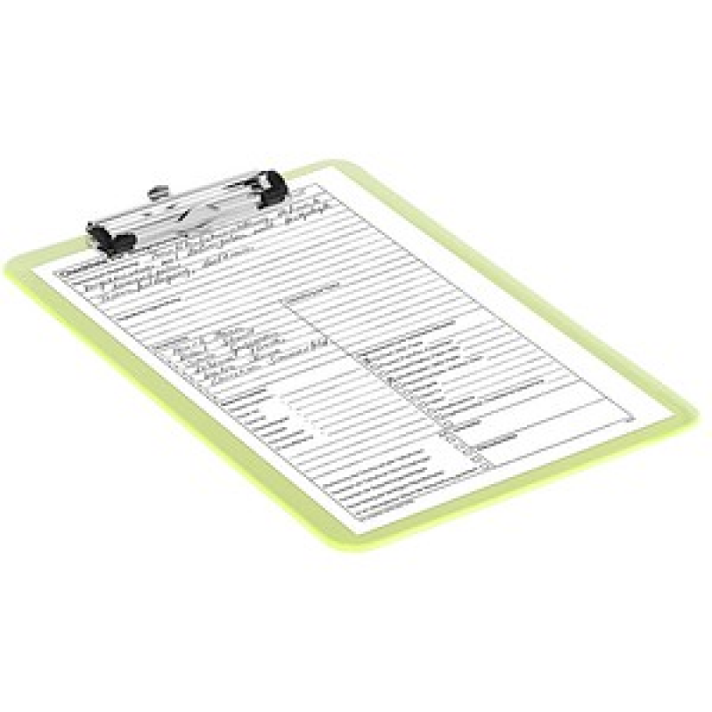 MAUL Klemmbrett MAULneon 2340611 DIN A4 neongelb Kunststoff, 1 St. – Bild 1 von 3