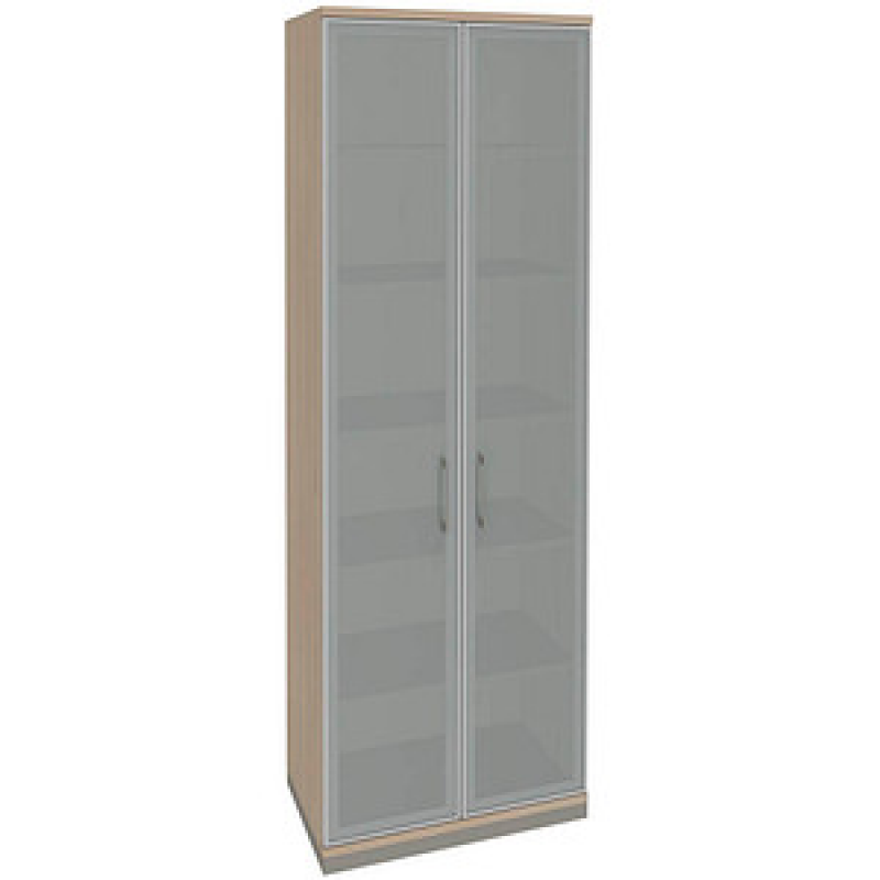 fm Aktenschrank Oldenburg, 4260429767632 akazie, Acrylglas satiniert 5 Fachböden 80,0 x 44,2 x 222,1 cm – Bild 1 von 2