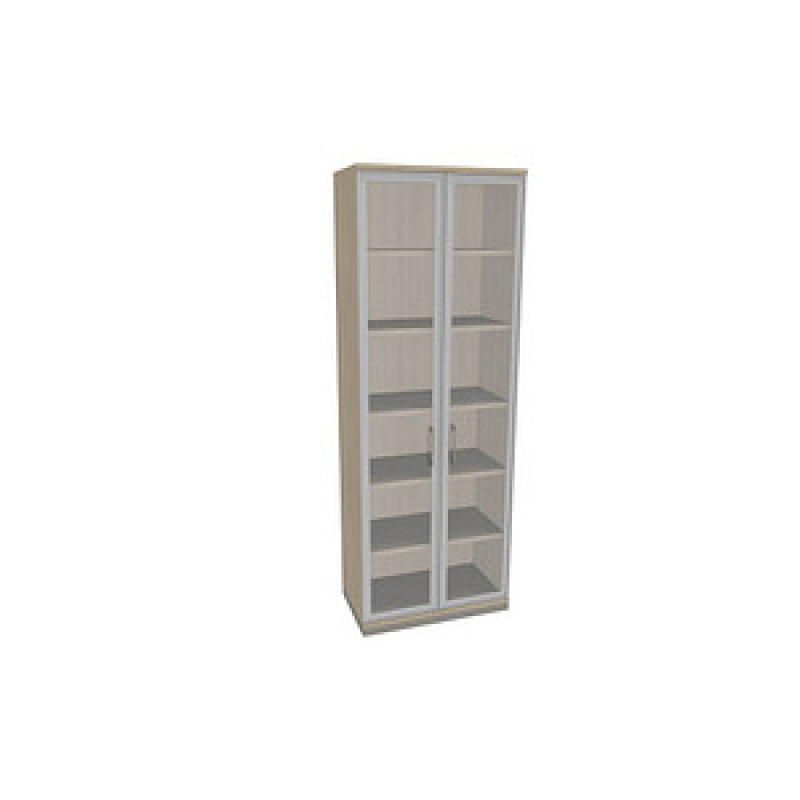 fm Aktenschrank Oldenburg, 4260429767687 akazie, Acrylglas klar 2 Fachböden 80,0 x 44,2 x 222,1 cm – Bild 1 von 2